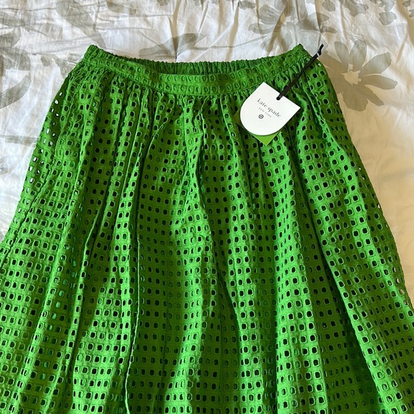 Kate Spade x Target Eyelet Green Midi Skirt - Picture 3 of 4